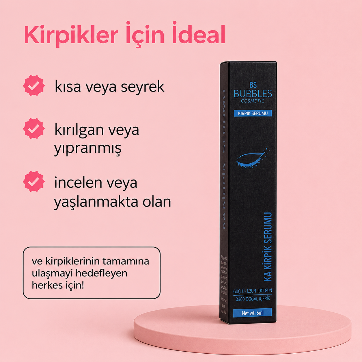 Elvora™ Kaş Kirpik Güçlendirici Serum